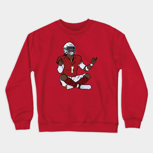 Kyler Murray Meditation Celebration Crewneck Sweatshirt by rattraptees